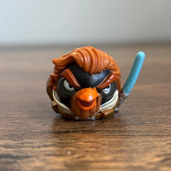 ANGRY BIRDS Star Wars OBI WAN KENOBI Mini Telepod Toy Figure QR CODE Cake Topper - Picture 1 of 7